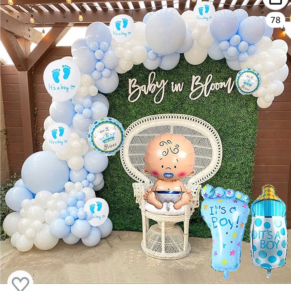 Baby Shower Decorations or Gender Reveal Party Supplies 💙🩵